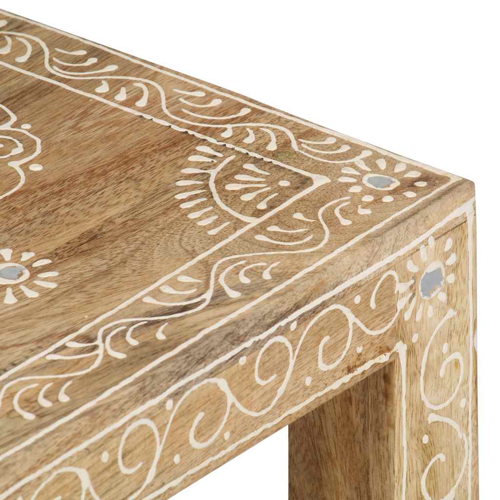 Side Table Natural Mango Wood Solid Mango Wood Small