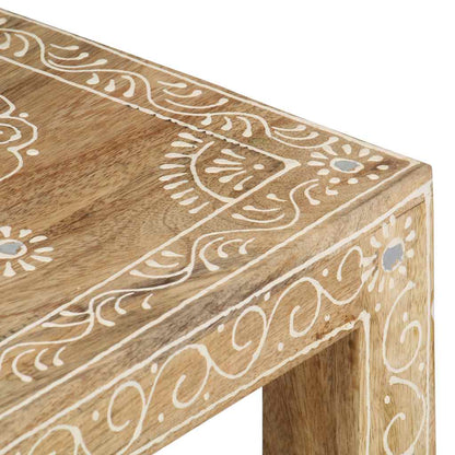 Side Table Natural Mango Wood Solid Mango Wood Small