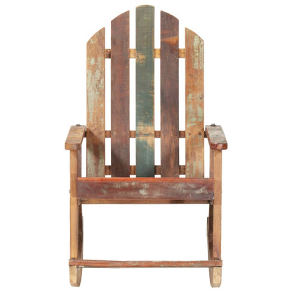 Garden Rocking Chair Multicolour Solid reclaimed wood Standard