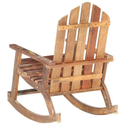 Garden Rocking Chair Multicolour Solid reclaimed wood Standard