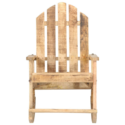 Garden Rocking Chair Woodgrain Solid Mango Wood Standard