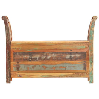 Hall Bench Dark brown Solid reclaimed wood 40.6 in wide, 13 in deep