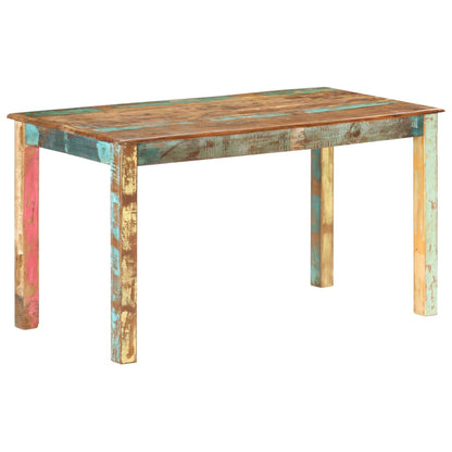 Dining Table Varied, Multicoloured Solid reclaimed wood
