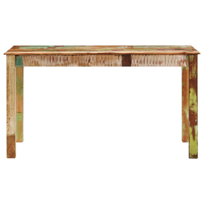 Dining Table Varied, Multicoloured Solid reclaimed wood