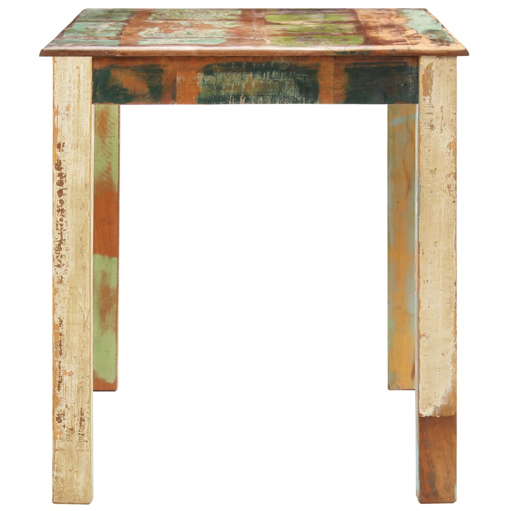 Dining Table Varied, Multicoloured Solid reclaimed wood
