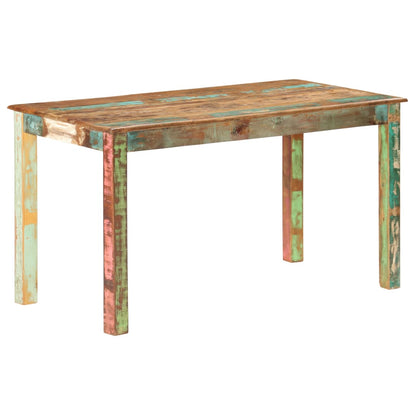 Dining Table Varied, Multicoloured Solid reclaimed wood