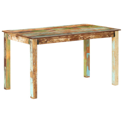 Dining Table Varied, Multicoloured Solid reclaimed wood