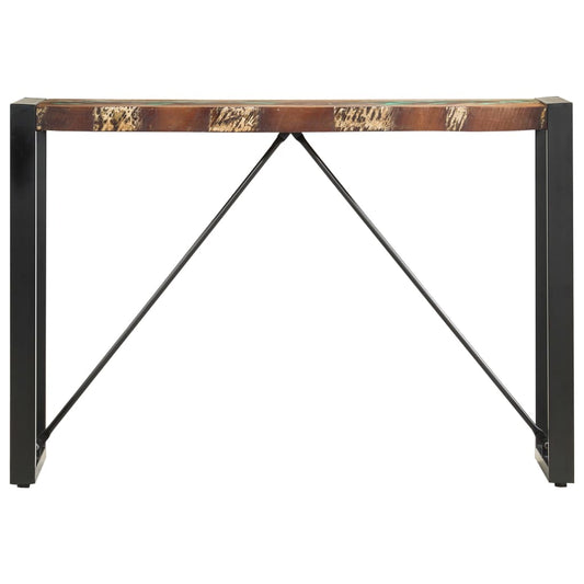 Console Table Multicolor Solid reclaimed wood and steel