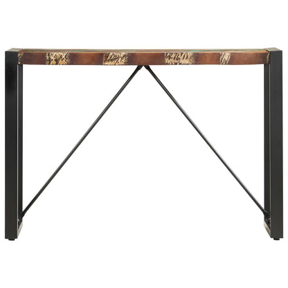 Console Table Multicolor Solid reclaimed wood and steel