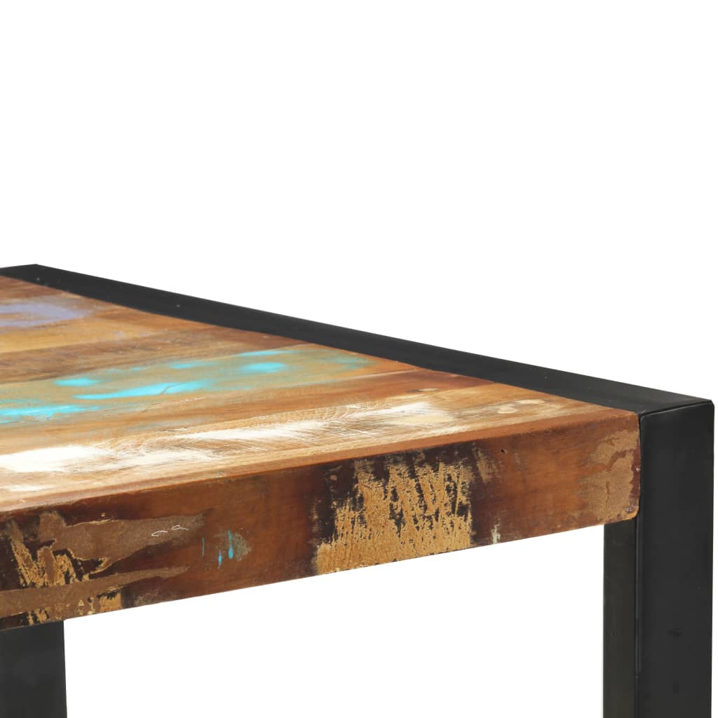 Console Table Multicolor Solid reclaimed wood and steel