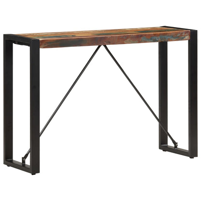 Console Table Multicolor Solid reclaimed wood and steel