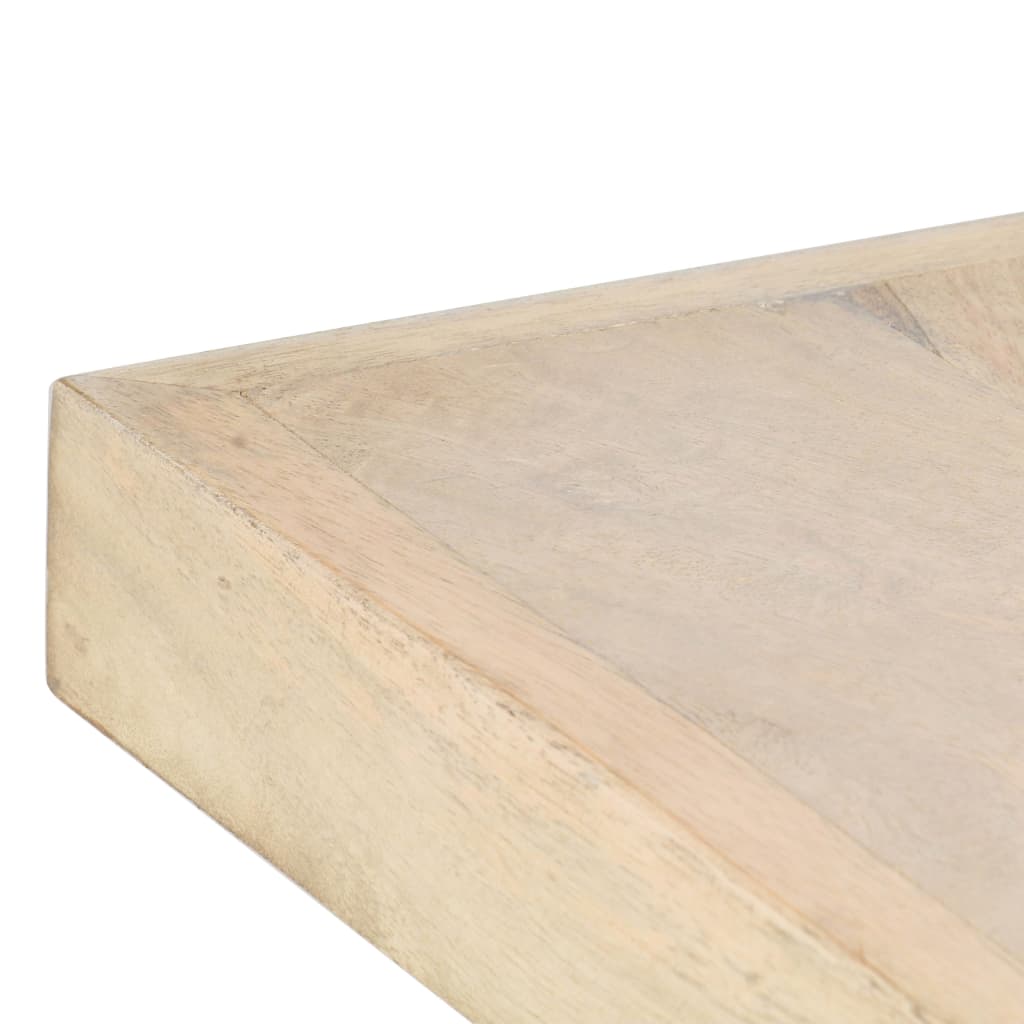 Dining Table Bleached Mango Wood Solid Bleached Mango Wood