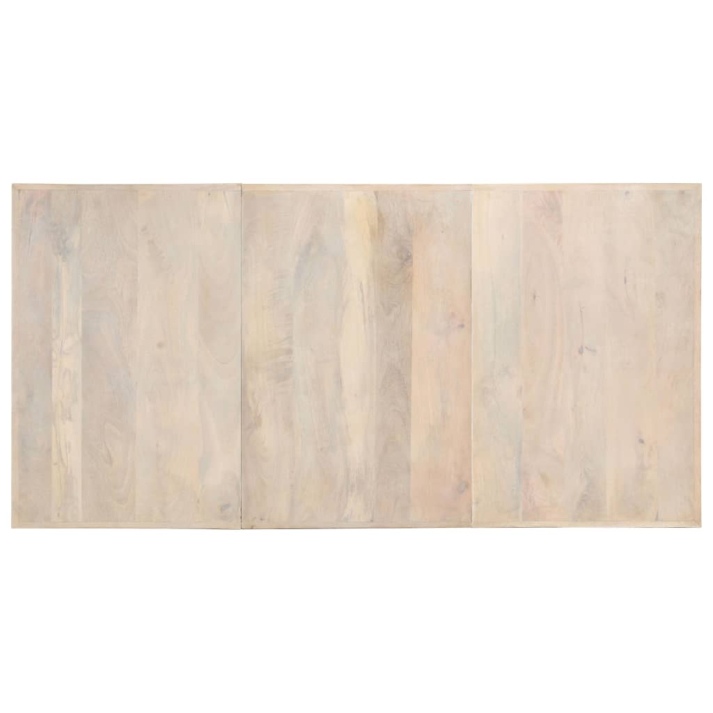 Dining Table Bleached Mango Wood Solid Bleached Mango Wood