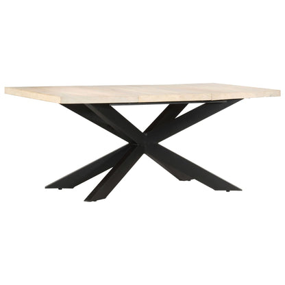 Dining Table Bleached Mango Wood Solid Bleached Mango Wood
