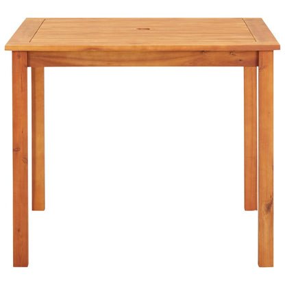 Outdoor Dining Set Brown frame Solid Acacia Wood 5 Piece Set