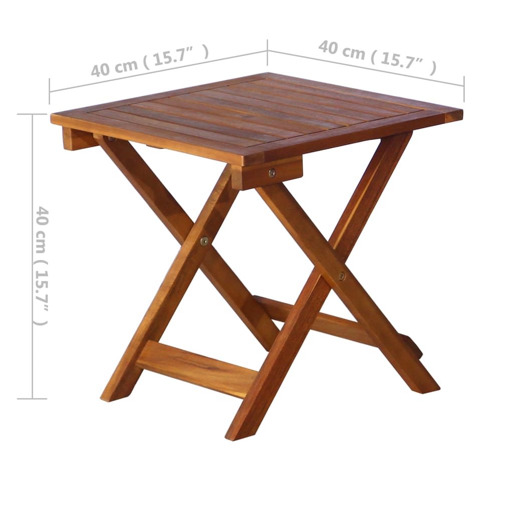 Sunlounger With Table Natural Acacia Solid Acacia Wood Standard