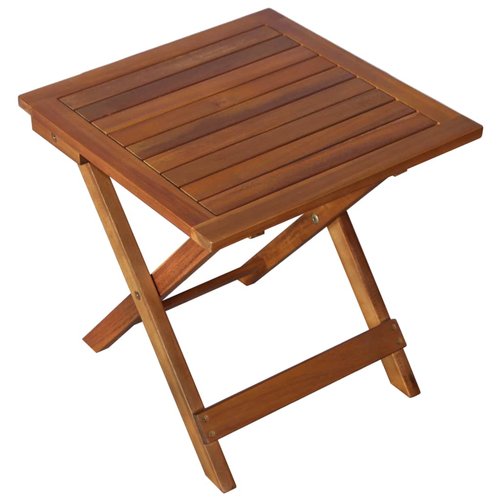 Sunlounger With Table Natural Acacia Solid Acacia Wood Standard