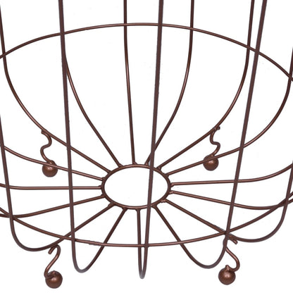 Coffee Table Gold, White Metal, MDF 15.7 in across