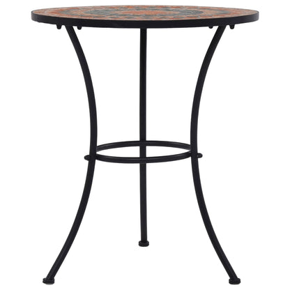Mosaic Bistro Set Terracotta, Gray, Orange