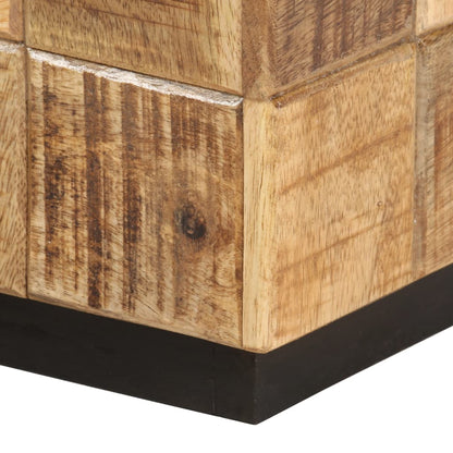 Coffee Table Brown Solid mango wood Small Stackable