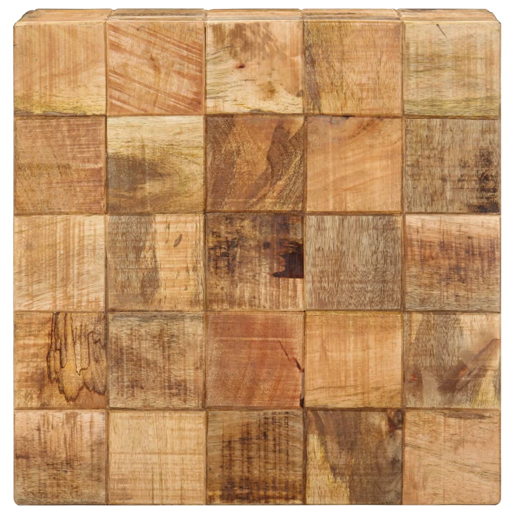 Coffee Table Brown Solid mango wood Small Stackable