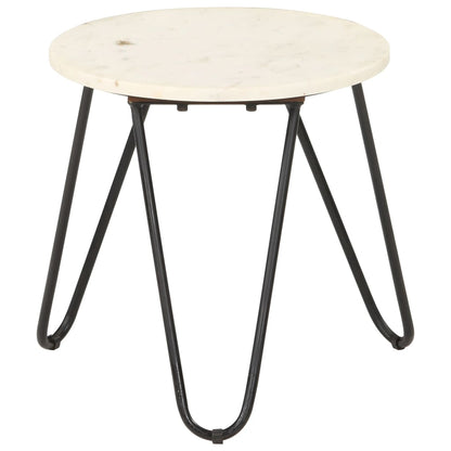 Side Table White and Black