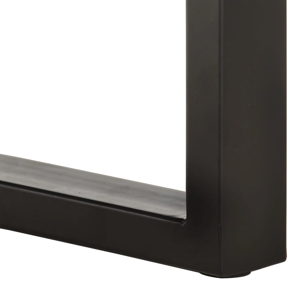 Bench Brown and black Solid Acacia wood and Steel Medium Durable