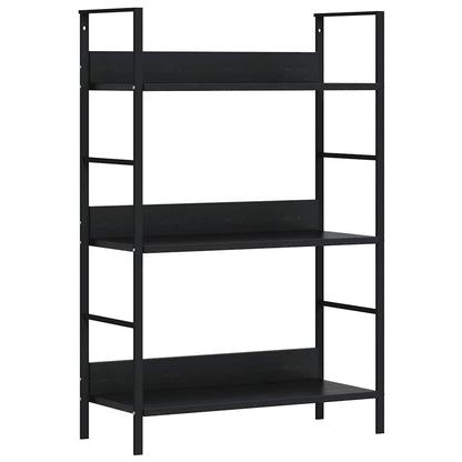 Shelf Cabinet Black Engineered wood, Steel Medium Bookshelf