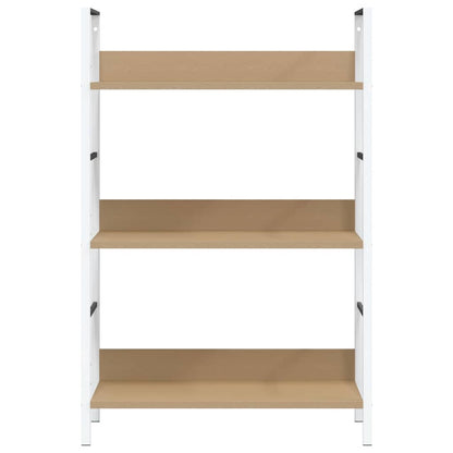 Shelf Cabinet Oak and White Engineered wood Medium Storage