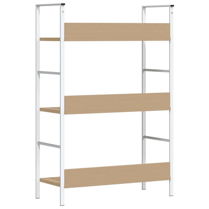 Shelf Cabinet Oak and White Engineered wood Medium Storage