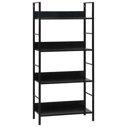 Shelf Cabinet Black Engineered Wood, Steel Medium Shelf Cabinet