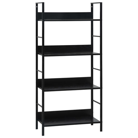 Shelf Cabinet Black Engineered Wood, Steel Medium Shelf Cabinet