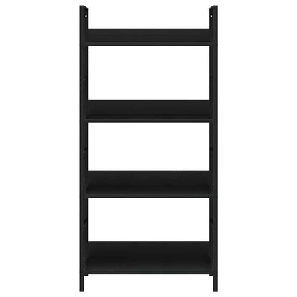 Shelf Cabinet Black Engineered Wood, Steel Medium Shelf Cabinet