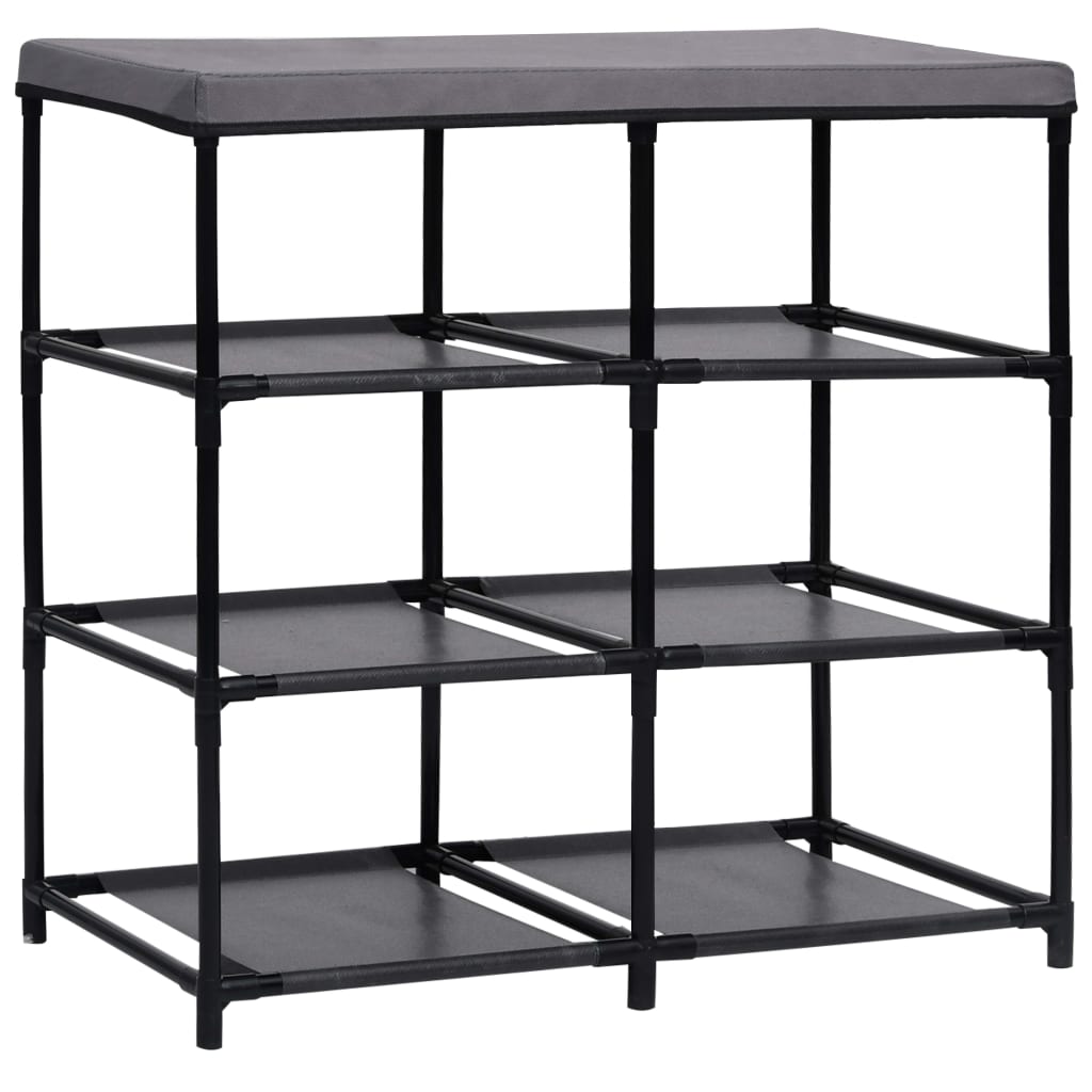 Cabinet Shelf Grey Steel and Fabric Medium Cabinet Shelf