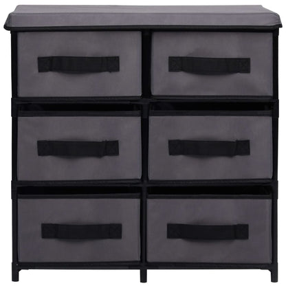 Cabinet Shelf Grey Steel and Fabric Medium Cabinet Shelf