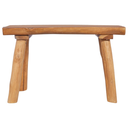 Garden Bench Natural Teak Solid Teak Wood 31.5 in Durable