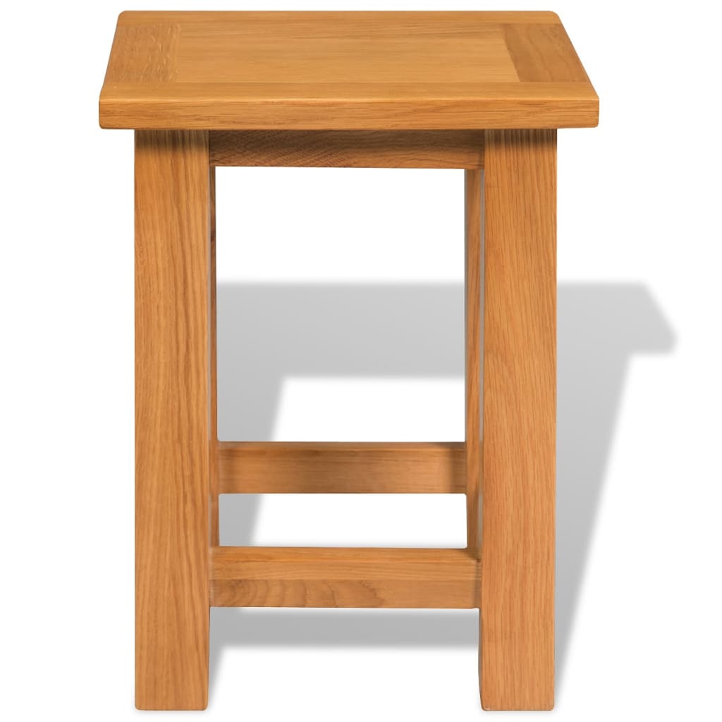 End Table Oak Solid oak wood Compact Durable End Table