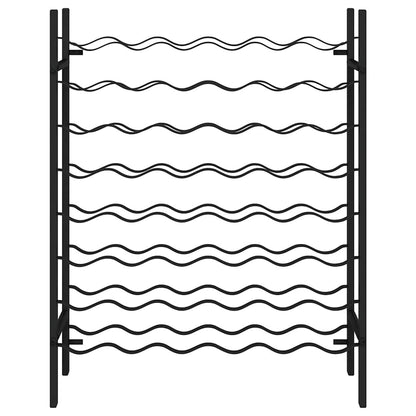 Wine Rack for 48 Bottles Black Metal