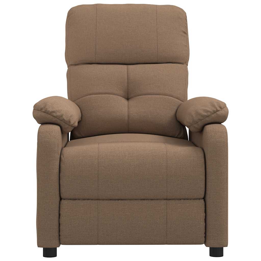 Massage Chair Brown Fabric, Wood, Metal Large