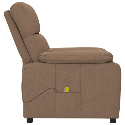 Massage Chair Brown Fabric, Wood, Metal Large