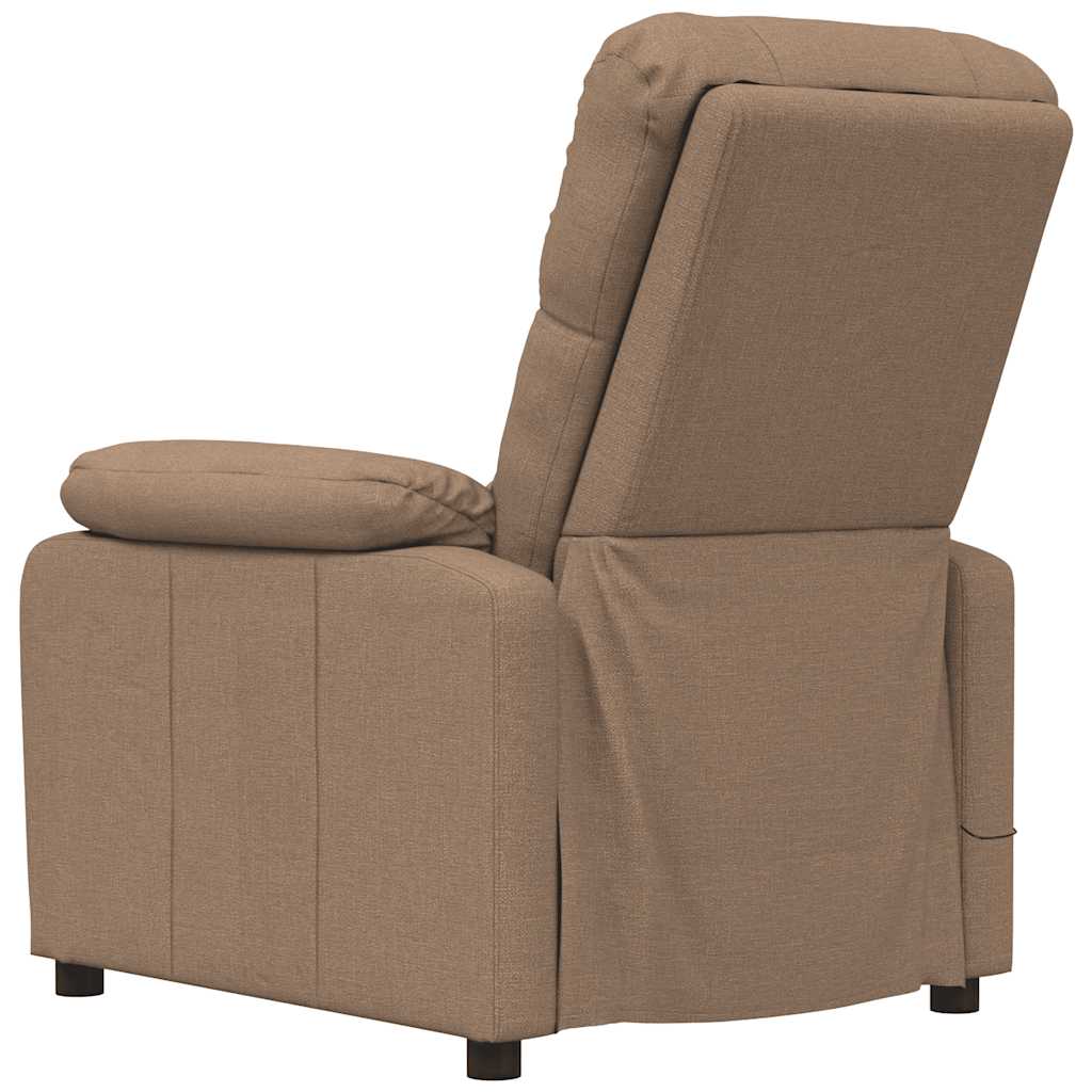Massage Chair Brown Fabric, Wood, Metal Large
