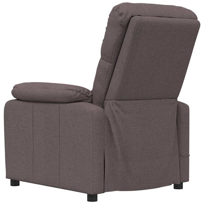 Massage Chair Dark Brown Fabric, Wood, Metal 28.7 x 35.4 x 39.4 in