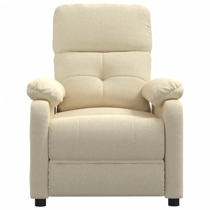 Massage Chair Cream Fabric, Wood, Metal Large