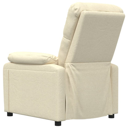 Massage Chair Cream Fabric, Wood, Metal Large