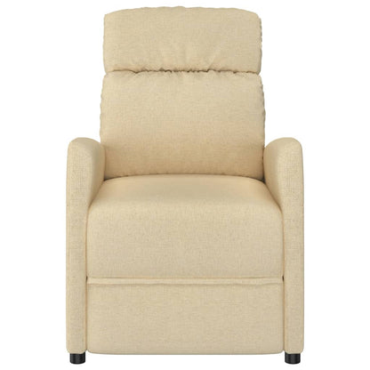 Massage Chair Cream Fabric (100% polyester), Plywood, Iron, Foam