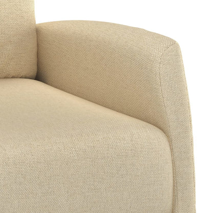 Massage Chair Cream Fabric (100% polyester), Plywood, Iron, Foam