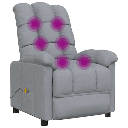 Massage Chair Light grey Fabric (100% polyester) Standard