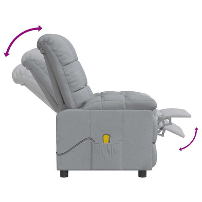 Massage Chair Light grey Fabric (100% polyester) Standard