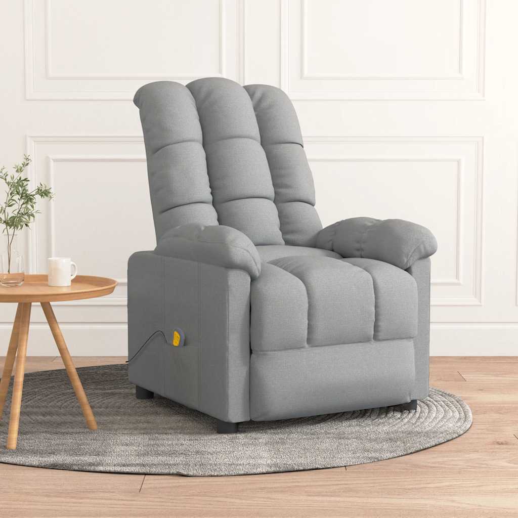 Massage Chair Light grey Fabric (100% polyester) Standard