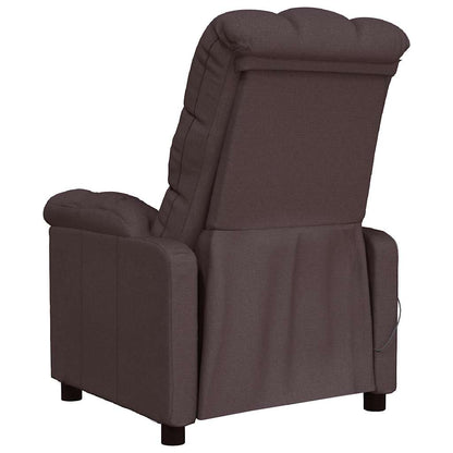 Massage Chair Dark Brown Fabric (100% polyester), plywood, iron
